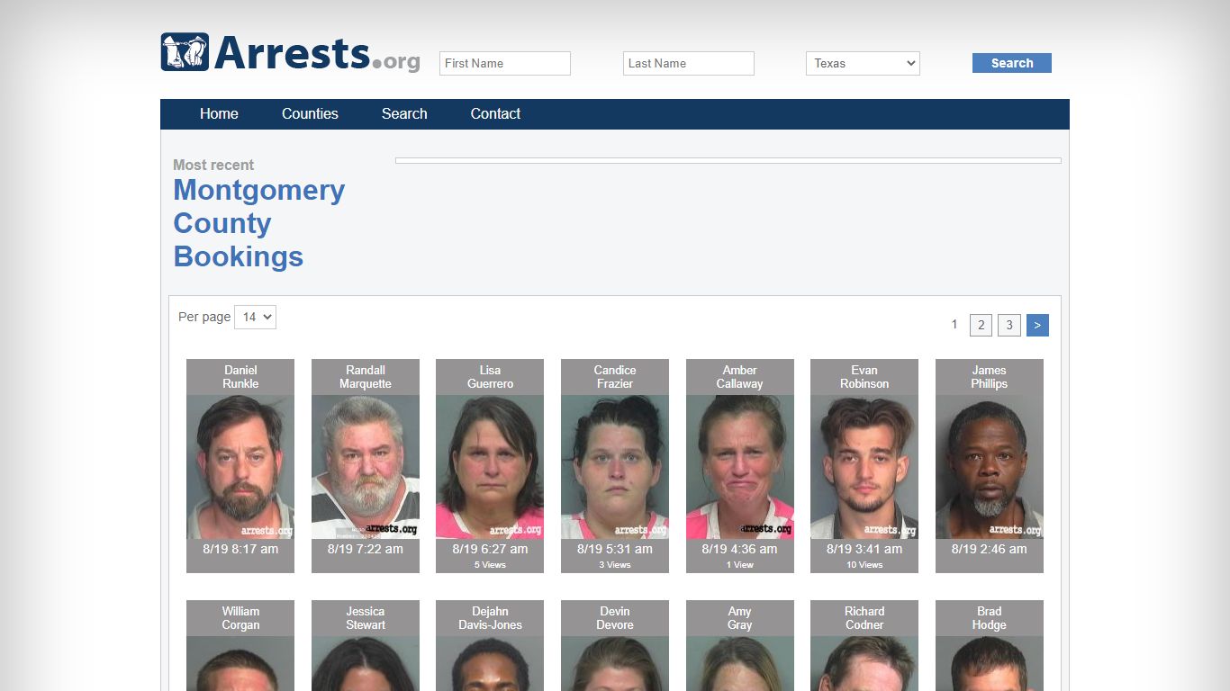 Montgomery County Arrests and Inmate Search